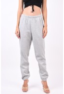 Women Pants Pieces Pcsandie Hw Loose Sweat Medium Grey Melange
